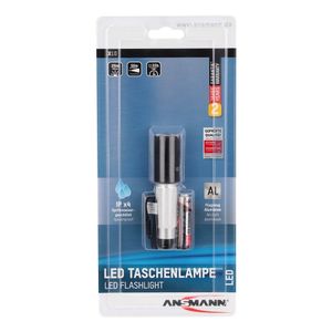 Ansmann X10 - Kleine en handzame LED-zaklamp | incl. 1x alkaline mignon AA batterij en polsbandje - 1600-0153 1600-0153