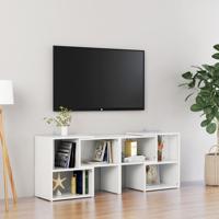 Tv-meubel 104x30x52 cm spaanplaat hoogglans wit