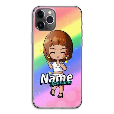 Chibi Maker vrouw: iPhone 11 Pro Transparant Hoesje Chibi Maker vrouw: iPhone 11 Pro Transparant Hoesje