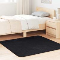 Hoogpolig vloerkleed NAVARRA 120x120 cm polyester zwart
