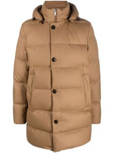 Woolrich manteau boutonné à capuche - Marron