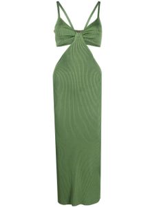 Cult Gaia robe Serita à découpes - Vert