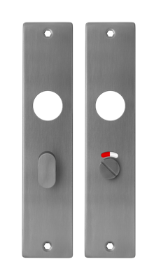 Langschild Vrij-Bezet rvs