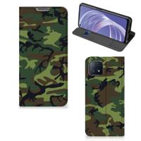 OPPO A73 5G | Hoesje met Magneet | Army Dark