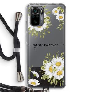 Daisies: Xiaomi Redmi Note 10 Pro Transparant Hoesje met koord