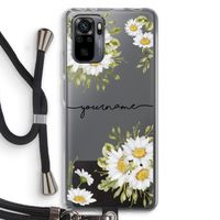Daisies: Xiaomi Redmi Note 10 Pro Transparant Hoesje met koord