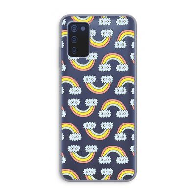 Regenboog: Samsung Galaxy A03s Transparant Hoesje