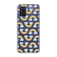 Regenboog: Samsung Galaxy A03s Transparant Hoesje