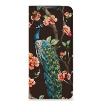 Motorola Moto E20 Hoesje maken Pauw met Bloemen