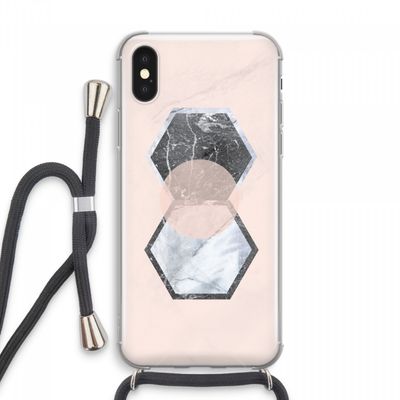 Creatieve toets: iPhone XS Max Transparant Hoesje met koord