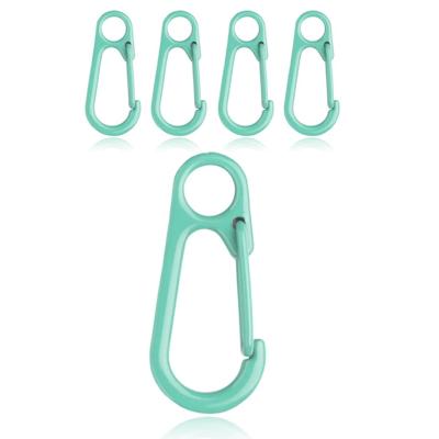 Set van 5 Gekleurde Karabijnhaken - Groen