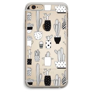 Cactusmotief: iPhone 6 Plus / 6S Plus Transparant Hoesje