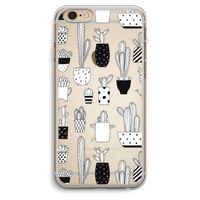 Cactusmotief: iPhone 6 Plus / 6S Plus Transparant Hoesje