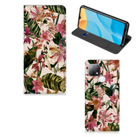 OPPO A15 Smart Cover Flowers