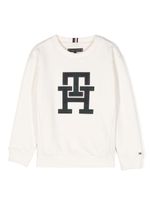 Tommy Hilfiger Junior sweat à patch logo - Blanc