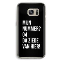 Da ziede van hier - Zwart: Samsung Galaxy S7 Transparant Hoesje Da ziede van hier - Zwart: Samsung Galaxy S7 Transparant Hoesje