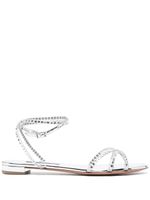 Aquazzura sandales à ornements en cristal - Argent