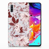Smartphone hoesje Samsung Galaxy A70 Watercolor Flowers
