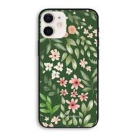 Botanical green sweet flower heaven: iPhone 12 Biologisch afbreekbaar hoesje