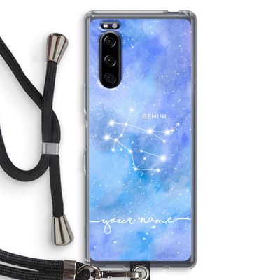 Sterrenbeeld - Licht: Sony Xperia 5 Transparant Hoesje met koord