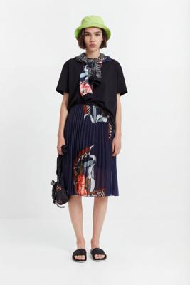 Geplisseerde arty rok - BLUE - 36 Geplisseerde arty rok - BLUE - 36