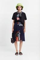 Geplisseerde arty rok - BLUE - 36