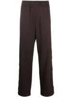 Lanvin pantalon de jogging à détail boutonné - Marron