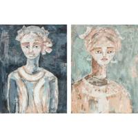 Canvas DKD Home Decor Pijnboom Canvas 90 x 4 x 120 cm 90 x 3,7 x 120 cm