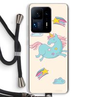 Vliegende eenhoorn: Xiaomi Mi Mix 4 Transparant Hoesje met koord
