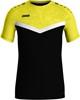 JAKO 6124 T-Shirt Iconic - Zwart/Zachtgeel - L