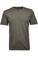 RAGMAN Soft Knit Regular Fit T-Shirt ronde hals kaki, Melange