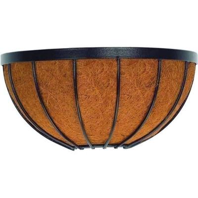 Wandmand + kokosnoot - GARDEN ID Georgian - 30 x 15 H19 cm - Premium kokosnoot - Stevige structuur