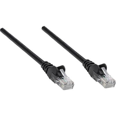 Intellinet 318761 RJ45 Netwerkkabel, patchkabel CAT 6A S/FTP 1.00 m Zwart Afgeschermd (enkel), Afscherming totaal, Halogeenvrij 1 stuk(s)