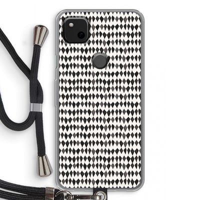 Crazy shapes: Pixel 4a Transparant Hoesje met koord