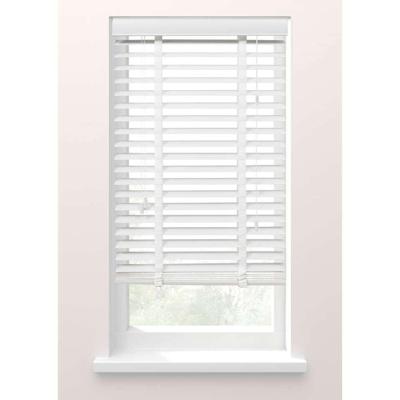 Leen Bakker - Jaloezie Houtlook 50 Mm - 140x175 Cm - PVC - Wit