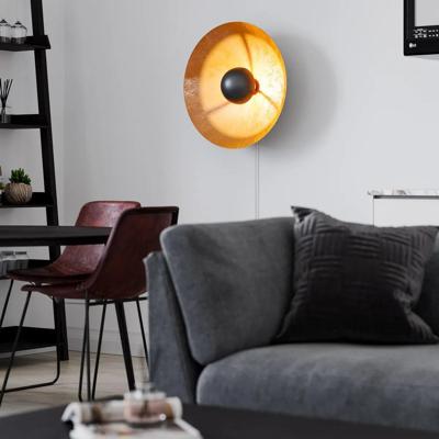 Wandlamp zwart goud &apos;Captain&apos; By Rydens wall light modern 600mm