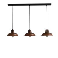 Masterlight Landelijke eettafellampIndustria 3x26 3-lichts bruin met zwart - 2045-25-06-S-100-3