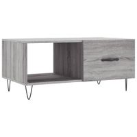 vidaXL Salontafel 90x50x40 cm bewerkt hout grijs sonoma eikenkleurig - thumbnail