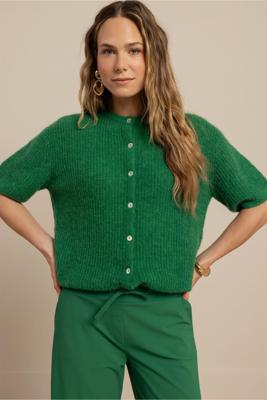 Studio Anneloes Bibi Sl Cardigan 13811 Vest 7200 Grass Green