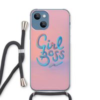 Girl boss: iPhone 13 Transparant Hoesje met koord
