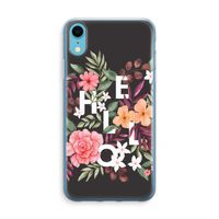 Hello in flowers: iPhone XR Transparant Hoesje