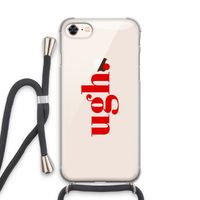 Ugh: iPhone 7 Transparant Hoesje met koord