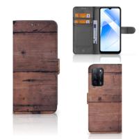 OPPO A16/A16s/A54s | Book Style Case | Old Wood