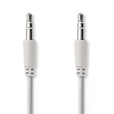 Nedis Stereo-Audiokabel | 3,5 mm Male naar 3,5 mm Male | 1 m | 1 stuks - CAGP22010WT10 CAGP22010WT10
