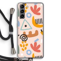 Abstract: Samsung Galaxy S21 Transparant Hoesje met koord