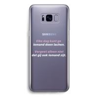 gij zijt ook iemand: Samsung Galaxy S8 Plus Transparant Hoesje