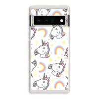 Rainbow Unicorn: Google Pixel 6 Pro Transparant Hoesje