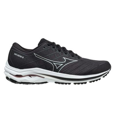 Mizuno Hardloopschoenen Wave Inspire 18 - Zwart/Zilver/Grijs Vrouw Mizuno Hardloopschoenen Wave Inspire 18 - Zwart/Zilver/Grijs Vrouw