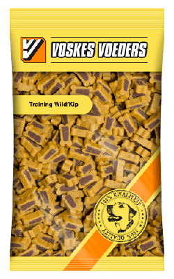 2 stuks! hondenvoer training wild kip - Voskes