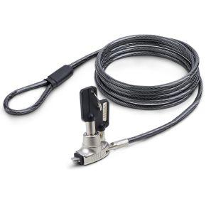 StarTech.com Dun Noble Wedge® Compatibel Laptop Kabelslot, 1,5m Laptop Beveiligingskabel, Anti-Diefs